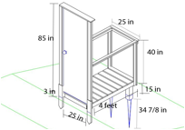 Description: door design with measurements.psd