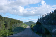 View through the windscreen