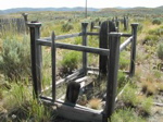 Wooden grave in Tuscarora